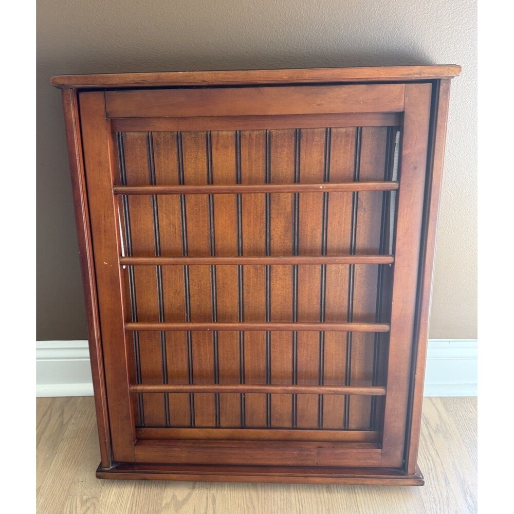 Ballard Designs Beadboard Drying Rack Small Wall Mount Wood Folding Laundry